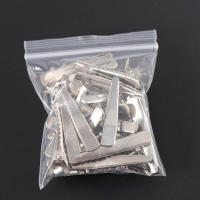 50pcs Pinzas Para Cabello De Alligator Con Dientes Base En Metal Para Joyería DIY Tamaños 25-60mm Herramienta De Negocios De Juego - details 6