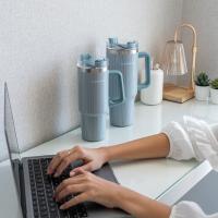 Flamingueo Vaso Termico - Taza Termo Acero Inoxidable Termo Cafe Para Llevar Bebidas Frías 24h y Calientes 10h Botella Termica 0,9 Litros - details 13