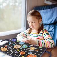 Juego De Juguetes Montessori De Tela Con Tema De Espacio Exterior Y Granja Kit De Juego Interactivo Para Niños Edad Prescolar Aprendizaje Temprano - details 2