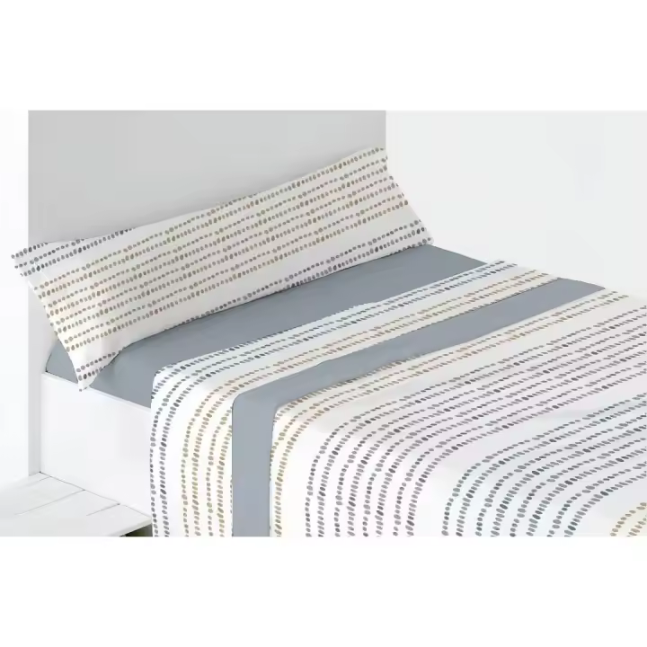 Juego de Sabanas Pirineo Borneo. Tejido Térmico. Juego de Sábanas Térmicas. Ropa de Cama de 3 Piezas 100% Poliéster. Juego de Sábanas Low Cost para Cama de 90, 105, 135 y 150 cm. Ropa de Cama Invierno Color a Escoger - 1