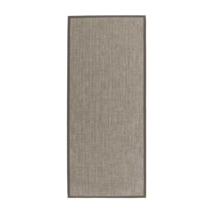 Dcasa Alfombra de polipropileno pasillera para exterior gris de 175x75 cm - 1