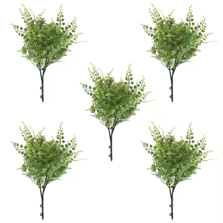 Bonerva | Ramo Artificial | Pack 5 ramos | planta artificial para exterior e interior | Decoración de hogar, oficina, restaurantes - 1