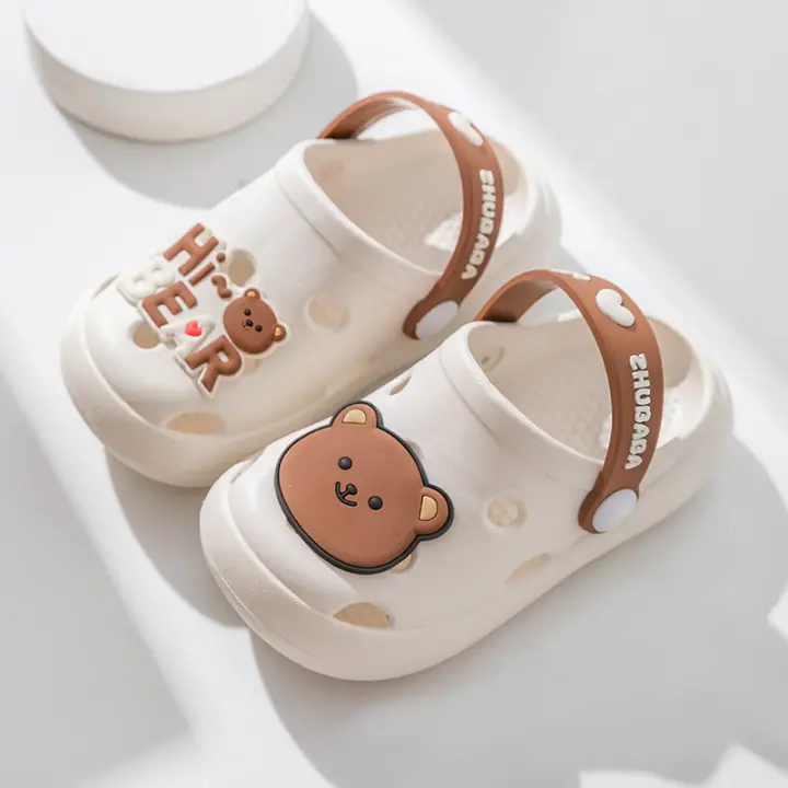 Zapatillas De Casa Para Niños Dibujos Animados Cómodas Y Seguras Antideslizantes Verano Diseño Nuevo Unisex PVC Cierre Redondo - 1