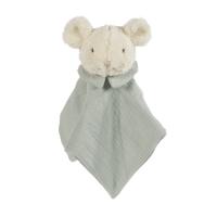 Walking Mum Dou Dou Ratoncito Poppy - Peluche de bambula musgo para relajar al bebé - 32x32 cm - details 2