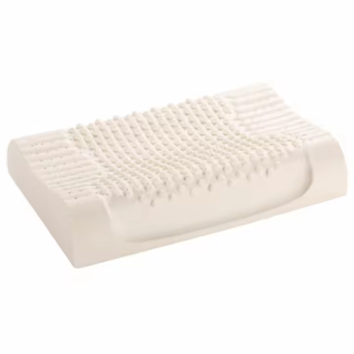 Almohada De Látex Natural Cervical Terapia Anti-Snore Masaje Para Salud De La Columna Vertebral Almohada De Descanso Con Propiedades Anti-estáticas - 1
