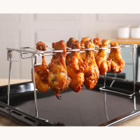 Rack De Asado Para Carne Y Pollo 14 Slots Soporte De Acero Inoxidable Para Piernas Y Alitas De Pollo Estilo Barbacoa Y Horno - details 2