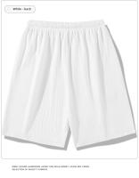 Shorts Deportivos Para Hombre Verano Malla Helada Secado Rápido Estilo Waffle Con Cordón Pantalones Cuatro Cuartos Moda - details 10