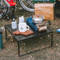 Mesa Plegable Ligera Y Duradera Para Camping Y Viajes BBQ Picnic Equipamiento Portátil Simple Y Antiviento De Aleación De Aluminio - details 12