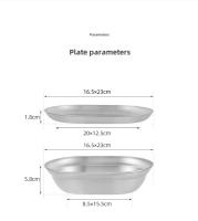 PLATO PEQUEño Y Olla GRANDE Portátil De Acero Inoxidable 304 Para Camping Y Viajes CLS&NOBANA Utensilio De Cocina Al Aire Libre - details 2