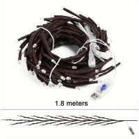 1PC Luces De Ramas De Árbol Con 96 LEDs USB 8 Modos Colores Para Decoración De Bodas Dormitorio Lámpara De Cadena Colorida - details 2