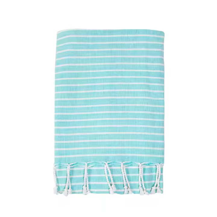 SUN & SURF Fouta de Playa Individual 100% Algodón 90x170 cm - Toalla Ligera y Versátil Tipo Pareo - 1