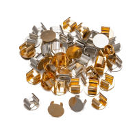 100pcs Conector De Cinta Para Pelo Con Hebilla Metálica Base Para DIY Joyería Hecha a Mano Suministros De Accesorios De Encaje - details 1