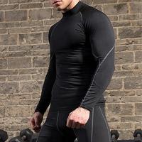 Camiseta De Compresión Para Hombre Con Estampado Anime Cuello Alto Manga Larga Guardia Contra Arrugas Capa Base De Gimnasio Ropa Deportiva Transpirable Y De Secado Rápido - details 8