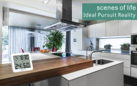 Reloj Digital De Escritorio Con Temperatura Y Humedad NIDITON Decoración Para Hogar Cocina Oficina Reloj De Pared Moderno LED - details 10