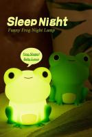 Lámpara Nocturna Para Niños Rana De Silicona Suave Luz De Dormir Dimmer Con Timer Recargable Decoración De Habitación Regalos Para Niños Luz Colorida - details 0