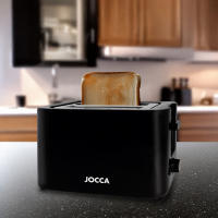 Tostador de pan Jocca para 2 rebanadas con 700W de potencia, 7 niveles de tostado, función cancelar, expulsión y apagado automático y bandeja recoge migas extraíble. Diseño compacto con compartimento para cable. - details 1