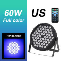 Luz De Escenario LED RGB 60 LEDs DMX512 Paralelo Plano Efectos Multifuncionales Estroboscópico Para Fiesta Boda DJ Disco - details 18