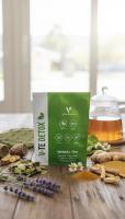VITALHEALTH V-Té Herbal Original – Natural con Senna y Cardo Mariano | Vegano, Sin Azúcar ( 1 sobre para 1 semana ) - details 0