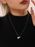 De lujo de Maple inoxidable Zirconia collar de cuentes Nueva Tendencia DE LA Moda Collar de Fiesta Pendientes a juego Gift - details 7