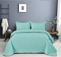 Textil-home Colcha Lisa para Cama 90/105/135/150/ 100% Microfibra Extra Suave  Cubrecama Fina para Primavera Verano y Entretiempo Incluye Funda de Cojín - details 3
