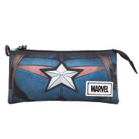 Estuche Portatodo Triple Fan Karactermania Marvel Capitán América 23x11x7cm - details 2