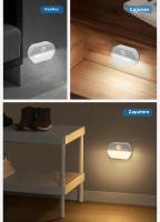Lámpara De Noche LED Con Sensor De Movimiento Infrarrojo Para Pared Batería Incluida Para Pasillo Escalera Armario Dormitorio Baño - details 9