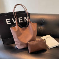 Bolso De Hombro De Seda Sintética Con Cierre Magnético Bolso De Mano Casual Para Otoño E Invierno Color Sólido Bolsos Clásicos Para Comunicación Diaria - details 1