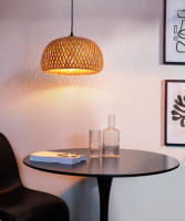 Lámpara Colgante De Bambú Chandelier De Paja Hecho a Mano Fijación En Techo Para Iluminación Interior De Comedor Y Restaurantes - details 8