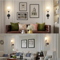 Lámpara De Pared Recargable Sin Cable Con Batería De 5000mAh Y Control Remoto 2-Piece Set Iluminación LED Dimmable Para Dormitorio Y Sala De Estar - details 6