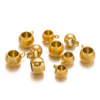 20pcs Cerraduras De Colgante De Acero Inoxidable Con Agujero Grande Hebilla Clip Colgante De Hueso Para Joyería DIY Suministros De Pulseras - details 2