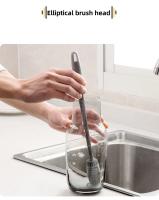 Cepillo De Limpieza Para Botellas De Leche Y Vajilla De Silicona Con Mango Largo Herramienta De Limpieza De Cocina Ecológica Y Resistente Al Calor - details 6