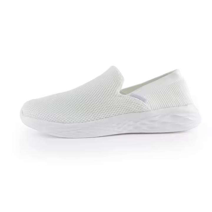 ANDY-Z  AZ2322 Blanco  Mocasines planos de malla transpirables de moda para mujer, zapatos planos tipo slip-on - 1
