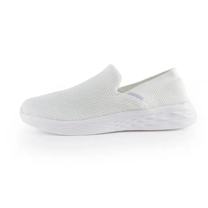 ANDY-Z  AZ2322 Blanco  Mocasines planos de malla transpirables de moda para mujer, zapatos planos tipo slip-on - 1