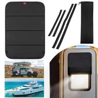 Cortinas Negras Para Motorhome Camper Caravana 16x25 Pulgadas Teléfono Negro De Bloqueo Solar Accesorios RV Decoración De Puerta De Entrada - details 0