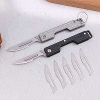 Cuchillo Miniatura De Acero Inoxidable Con Llavero Punta Afilada Desmontable Portátil Pendiente Para Regalo De Navidad - details 2