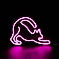 Lámpara De Neón LED Chi-buy En Forma De Gato Iluminación USB Para Decoración De Pared 3D Juego Dormitorio Sala De Estar Luz Nocturna - details 1