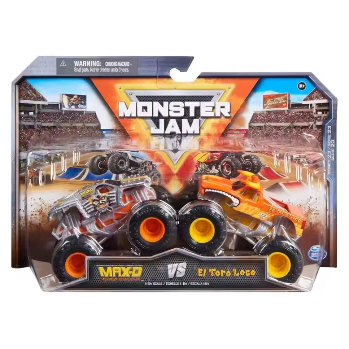 Spin Master Monster Jam MAX-D Y EL Toro Loco Escala 1:64 6066633 - 1