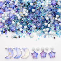 Cuentas De Vidrio Cristal Estrella Y Luna Para DIY Joyería Collares Pulseras Aretes Forma Redonda Perlas Sueltas - details 4