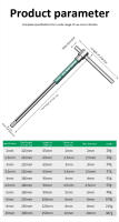 Llave Allen Torx T-shaped Hexagonal 2/2.5/3/3.5/4/4.5/5/6/8/10mm Herramienta Manual Antideslizante De Acero Inoxidable Spanner Extendido - details 12