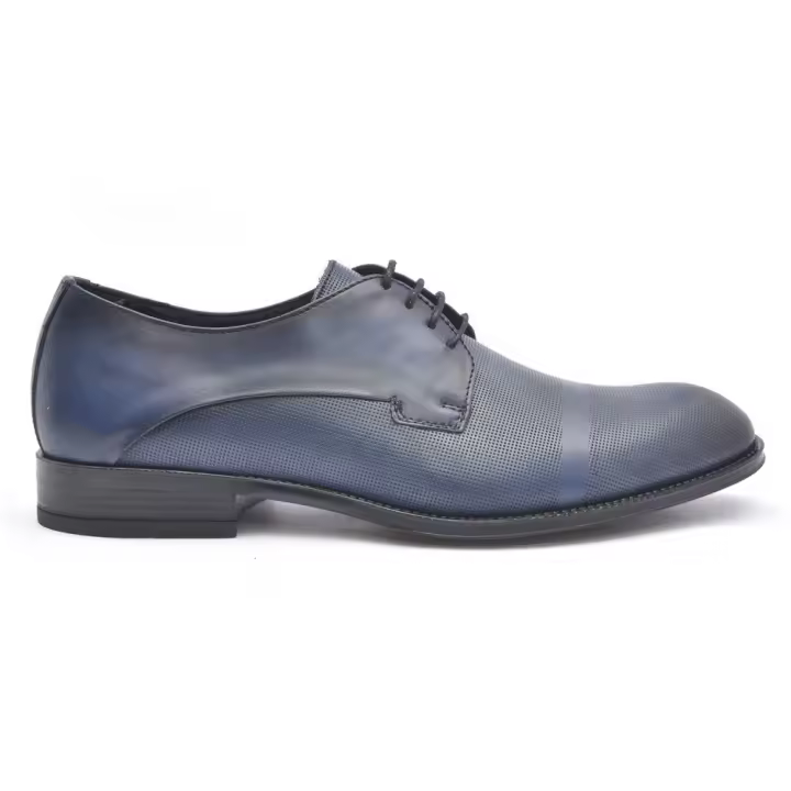 BAERCHI 1202GMI Zapatos de Vestir hombre 26344 XL BLUCHER PALA RECTA MIL PUNTOS, MARINO - 1