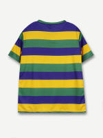 Camiseta Casual De Verano Para Hombres Con Estampado De Mardi Gras Manga Corta Retro Clásico Tendencia Top Para Fiestas Sociales Y Vida Diaria Streetwear - details 3