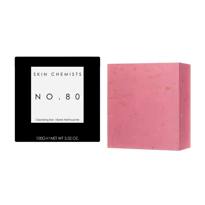 skinChemists No.80 Barrita Limpiadora Facial Rosa 100g - 1