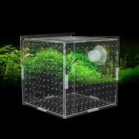 Caja De Reproducción Para Peces Transparente Con Ventosa Cuadrada Accesorio De Acuario Para Guppys Peces Agresivos Calamarqueses Y Camarones Recién Nacidos Fry - details 7