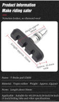 LEBYCLE Frenos De Bicicleta Pies De Freno Resistente Al Desgaste 55mm Para Ruedas De Aluminio De 14 16 18 20 Pulgadas - details 1