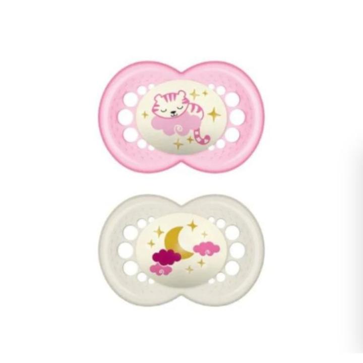 Chupete MAM NIGHT 16+ Látex - Ortodóntico, Piel Delicada, Estuche Esterilización y Transporte