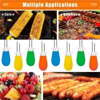 Cuchara De Acero Inoxidable Para Maíz Con Mango De Goma Herramientas De Cocina Para Barbacoa Y Fiestas Utensilios Accesorios - details 3