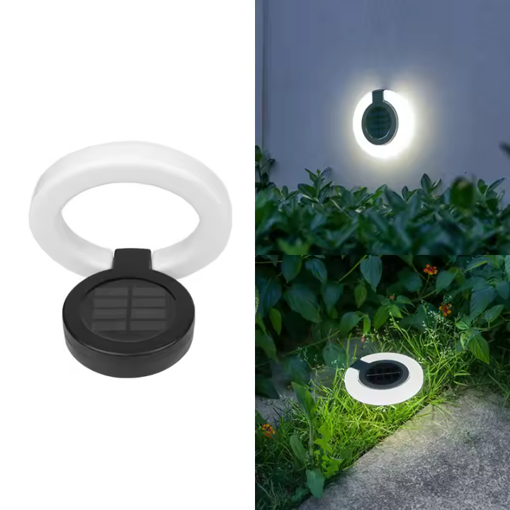 4PCS Luces Solares Para Exteriores Impermeables Iluminación Atmosférica Lámparas Enterradas De Jardín Iluminación De Pared Para Decoración De Jardín Y Camping - 1
