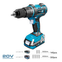 Koma Tools - Taladro Percutor/Atornillador 20V con 2 Baterías y Cargador Rápido - details 0