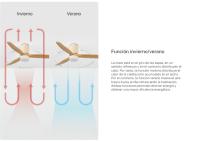 CREATE - Ventilador de Techo 40W Silencioso Ø112cm o Ø152cm) - 6 velocidades, Función verano/invierno,  Motor color Blanco, Con Luz- WIND CALM - details 2