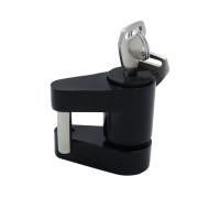 Cerradura De Remolque Antirrobo 1/4 Pulgada Cerradura De Rosca Para Camiones Negra De Alta Resistencia Accesorios Para RVs - details 1